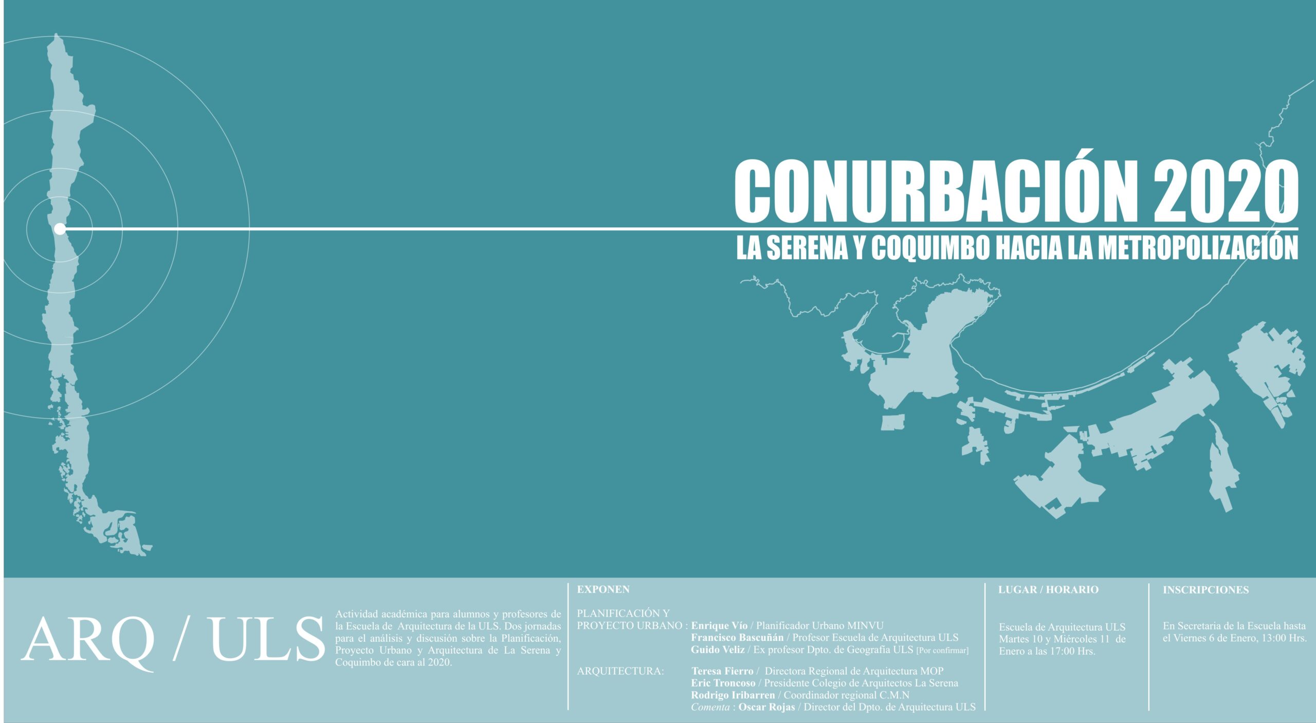 Coloquio – Conurbación 2020: La Serena y Coquimbo hacia la Metropolización